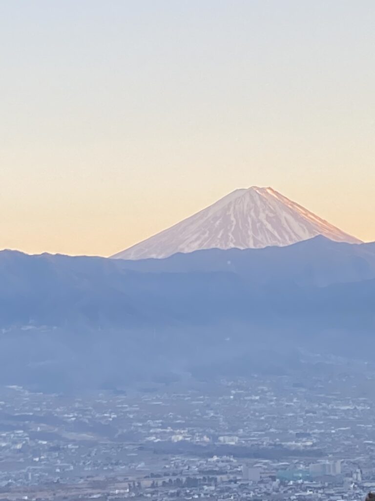ほったらかしキャンプ場見た富士山
