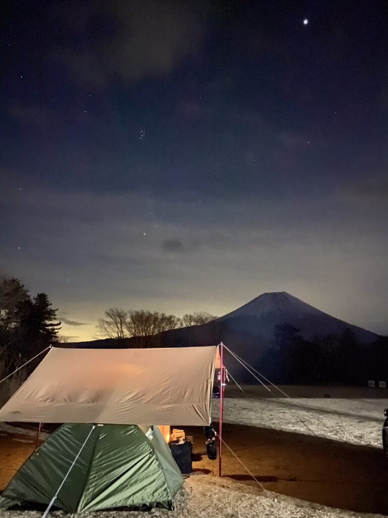 夜のそらいろキャンプ場